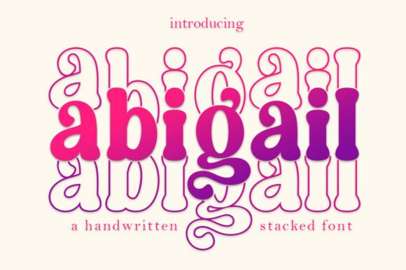 Abigail Stacked: A Stylish Display Font for Web Designers