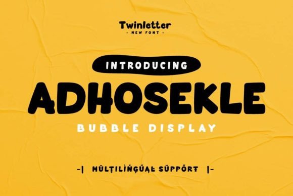 Adhosekle Font: Adding Joy to Editorial Layouts