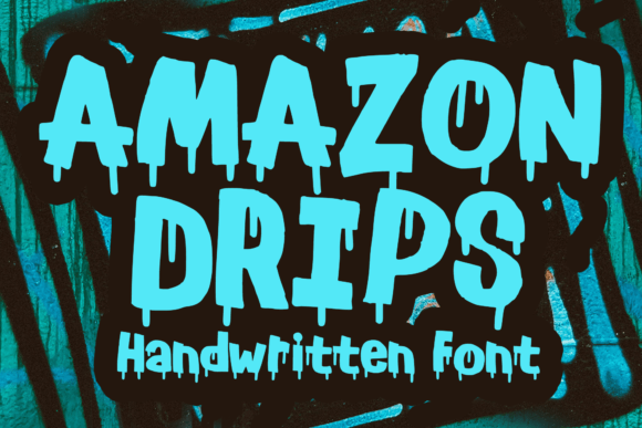 Amazon Drips: A Bold Display Font for Expressive Editorial Design