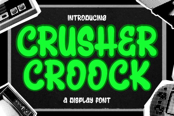 Crusher Croock: A Bold Typeface for Edgy Brand Design