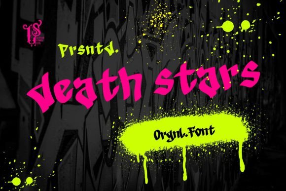 Death Stars: A Bold Display Font for Business Branding