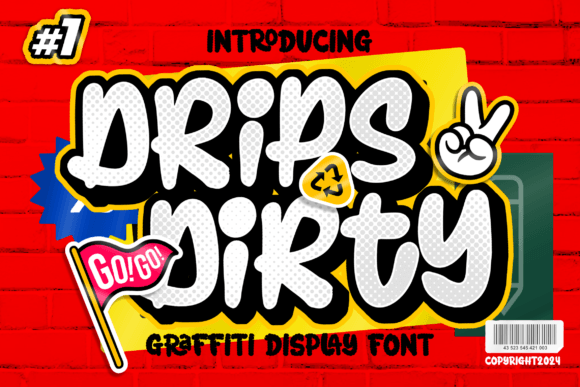 Drips Dirty Font: Bold Graffiti Style for Web Design