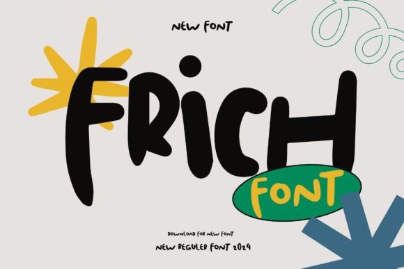 Frich Font: A Friendly Display Typeface for Crafters