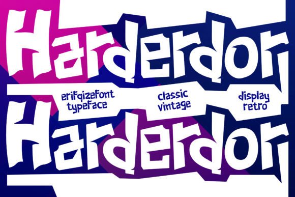 Harderdor Font: A Display Typeface for Editorial Design