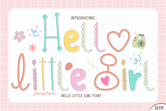 Hello Little Girl Font: A Sweet Touch for Branding Projects