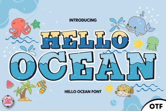 Hello Ocean: A Breezy Display Font for Editorial Charm
