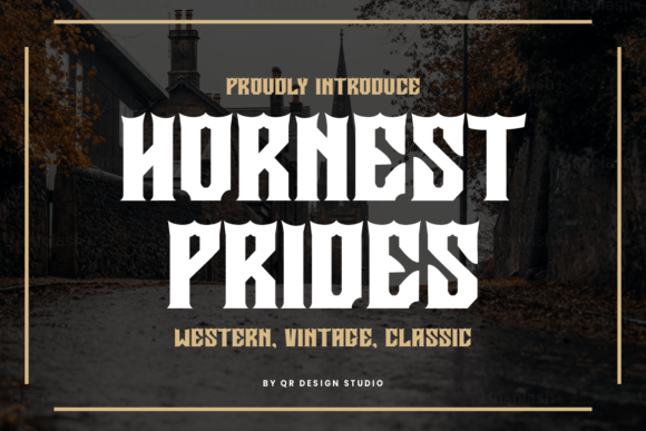 Hornest Prides: A Bold Western Typeface for Web Designers
