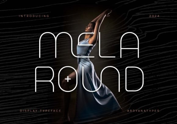 Melaround: A Monoline Display Font for Modern Web Design