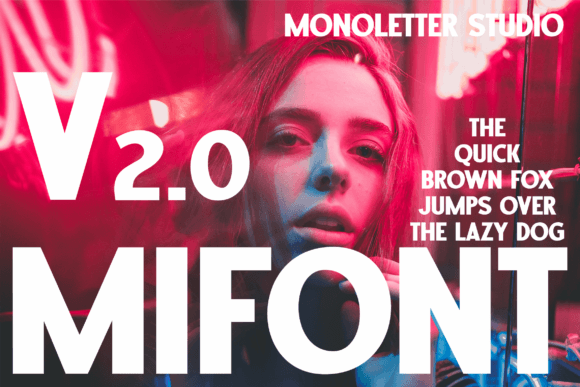 Mifont: A Lively Display Font for Dynamic Editorial Design