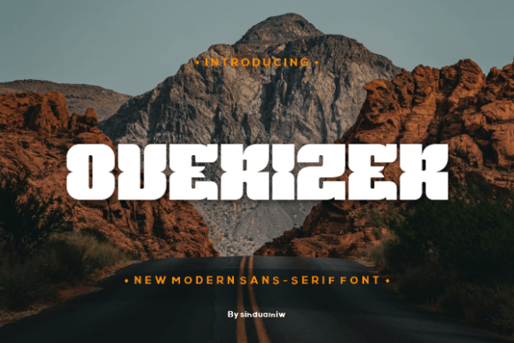 Overizer: A Bold Display Font for Modern Marketing Campaigns