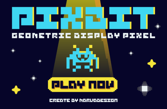 Pixbit: A Playful Pixel Font for Crafters and Makers