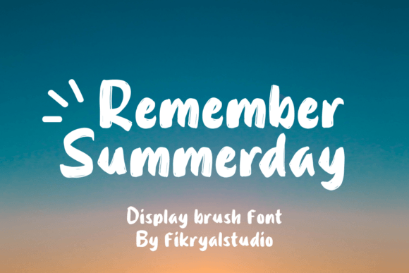 Remember Summerday: A Designer’s Take on This Display Font