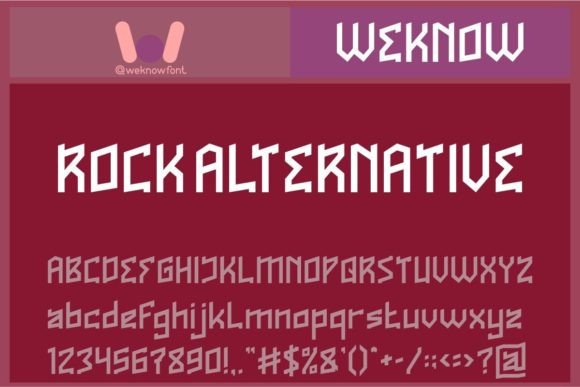 Rock Alternative: A Futuristic Display Font for Bold Marketing Designs