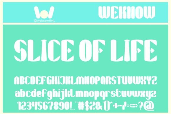 Slice of Life: A Playful Display Font for Web Designers