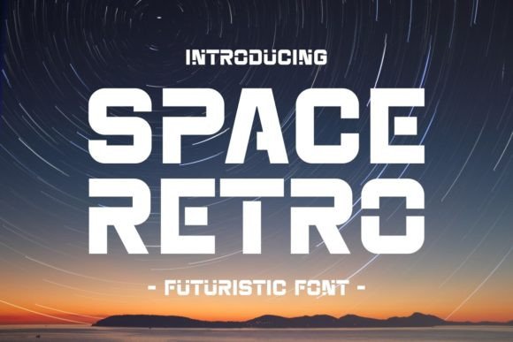 Space Retro Font: Retro-Futuristic Charm for Craft & Product Design