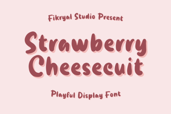 Strawberry Cheesecuit Font: Boost Your Digital Campaigns with Playful Typography