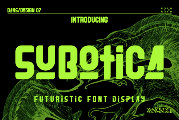 Subotica: A Futuristic Display Font for Modern Branding