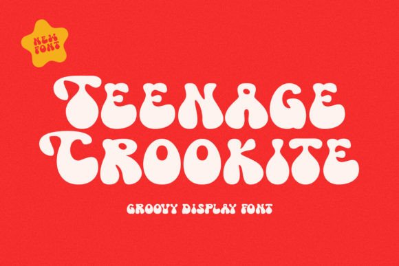 Teenage Crookite: A Funky Display Font for Playful Brand Identities