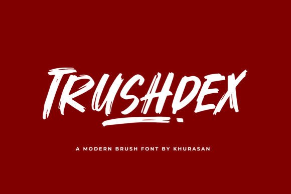 Trushdex: A Bold Brush Font That Brings Personality to Editorial Design