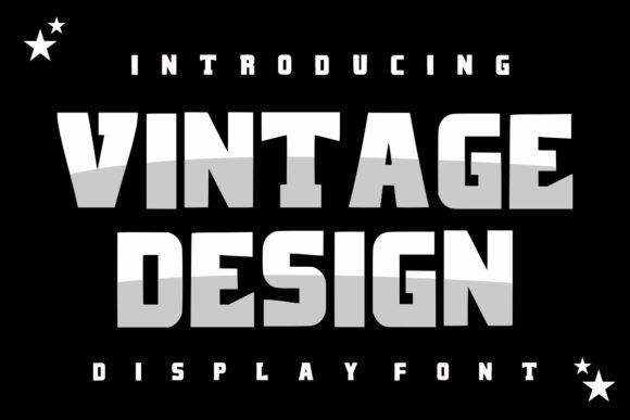 Vintage Design: A Modern Display Font for Digital Branding and Web Layouts