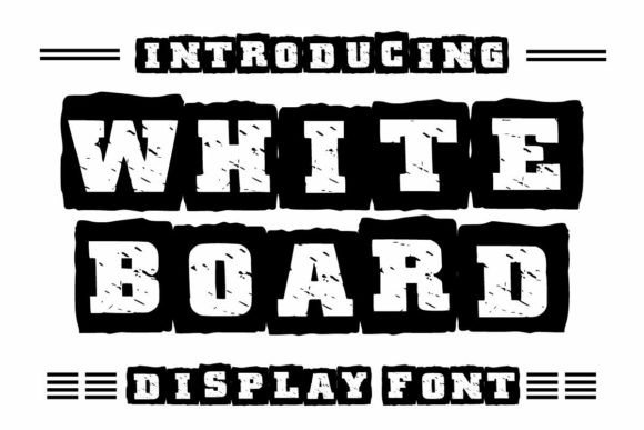 White Board: A Fresh Display Font for Energetic Brand Campaigns